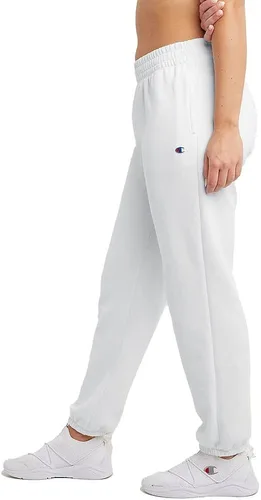 Vista 2 de Champion Powerblend Boyfriend - Pantalones deportivos para mujer, pantalones deportivos de forro polar de gran tamaño, pantalones deportivos