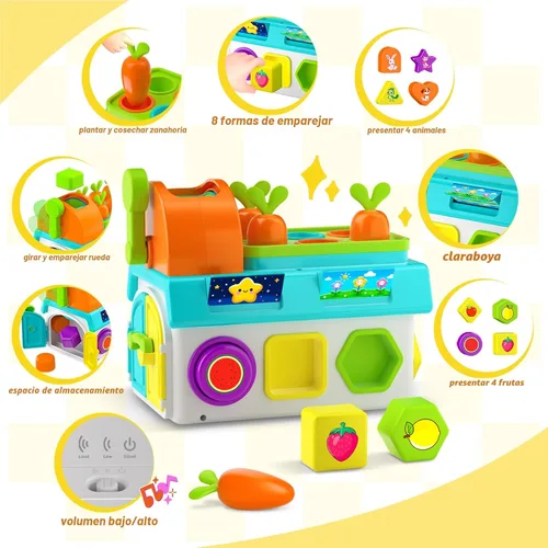 Vista 2 de Juguetes Montessori para niños de 1-2 años, niños y niñas, primer regalo de cumpleaños para niños de un año, juego educativo de clasificación