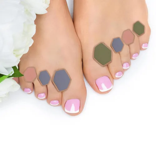 Vista 2 de Beaupretty Protector de uñas 8pcs Splitter Nail Polish Stand Foot Pedicure Tools