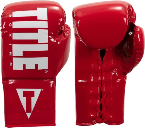 Vista 10 de TITLE Boxing Inferno Intensity Guantes de Entrenamiento con Cordones - MMA, Kickboxing, Saco de Boxeo, Sparring - 14, 16, 18 oz Negro/Dorado
