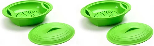 Vista 6 de Norpro Vaporizador de silicona con inserto, verde, 1 unidad (paquete de 1)