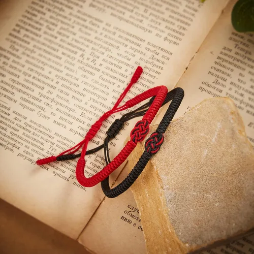 Vista 3 de Desimtion Regalos para mamá, papá, parejas, 100 idiomas, "I Love You", pulseras rojas del destino para novio y novia