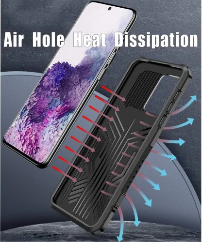 Vista 7 de Funda para Samsung Galaxy S20 FE/S20 FE 5G /S20 4G/S20 Lite 2020, con protector de pantalla HD de grado militar con clip para cinturón y funda