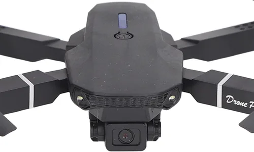 Vista 2 de E88 4 Eje RC Drone Aéreo Quadcopter HD Doble Cámara Alta Resolución Volteando Plegable Negro