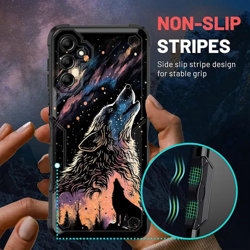 Vista 594 de Funda para Galaxy A14 5G, [Doble Capa][Protección contra Caídas de Grado Militar de 10 Pies] [Antideslizante] Funda Resistente a Prueba de Golpes
