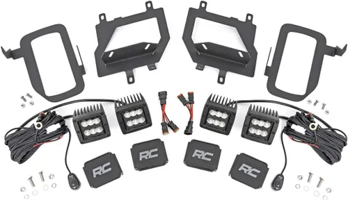 Vista 2 de Rough Country Kit de luces antiniebla LED Spot/Flood para Ford F-150-70865 2015-2017