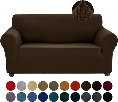 Vista 26 de Joccun Funda Elástica para Silla Sofá, Funda de Sofá de 1 Pieza Tela Jacquard de Spandex con Parte Inferior Elástica, Protector de Muebles Lavable