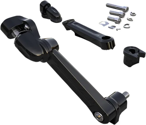 Vista 2 de Soportes ajustables para clavijas de confort para pasajeros (negro) para Harley Davidson