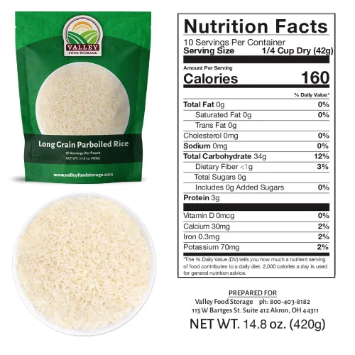 Vista 3 de Cubos de 68 porciones de carne de res y arroz liofilizados Suministro de alimentos de emergencia premium, contiene 924 g de proteína Alimentos