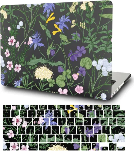 Vista 23 de Funda compatible con MacBook Pro de 13 pulgadas 2012 2011 2010 2009 2008 versión A1278, funda protectora de plástico duro y cubierta de teclado