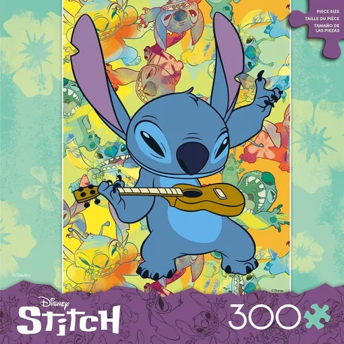 Vista 2 de Ceaco - Disney Stitch Galaxy Grunge - Rompecabezas de 300 piezas grandes