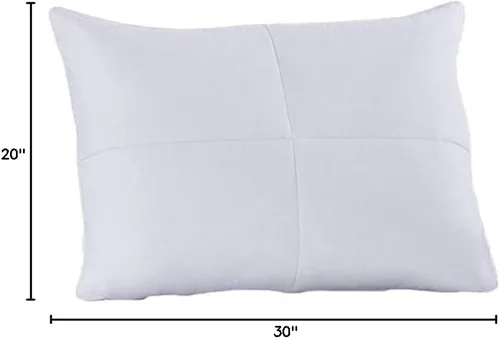 Vista 4 de Royal Hotel - Almohada suave de plumas de ganso y plumón de ganso, funda de algodón de 240 hilos, tamaño estándar/Queen, suave, 1 almohada individual