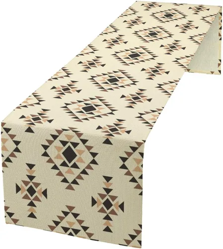 Vista 40 de YCness Camino de mesa con estampado de vaca, piel de vaca marrón, estilo occidental, decoración de casa de campo para el hogar, cocina, comedor, 13