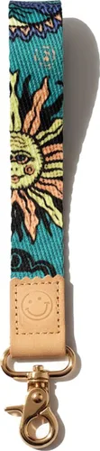 Vista 13 de DQL Correa de muñeca para llaves para mujeres y hombres, llavero de muñeca para llaves de automóvil, insignia, cartera y correa de muñeca para Negro