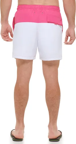 Vista 4 de Calvin Klein Men's Standard Uv Protected Two Tone Logo Swim Trunk