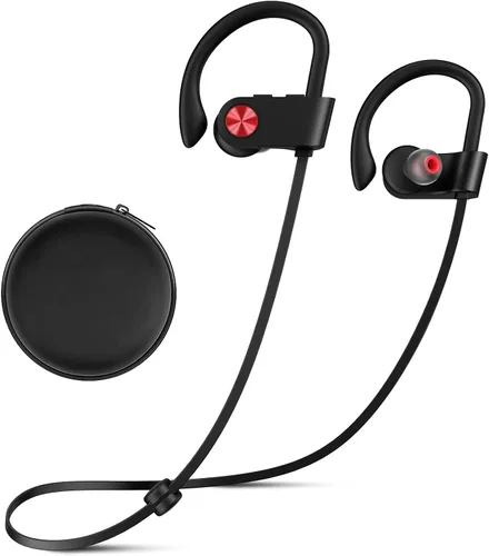 Vista 8 de Auriculares Bluetooth, Bluetooth 5.3 IPX7, impermeables, inalámbricos, deportivos, para gimnasio, 16 horas de reproducción, auriculares para correr