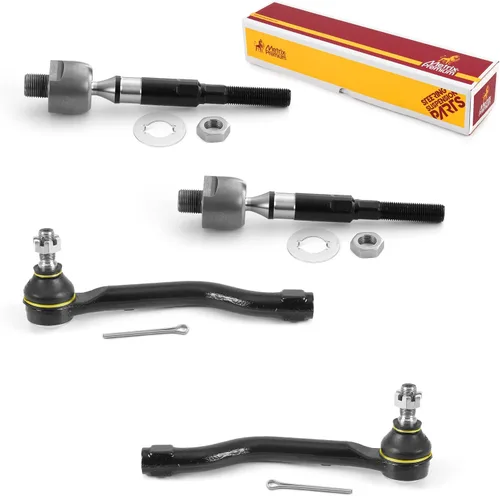 Vista 44 de Metrix Premium Chassis Parts - Kit de 4 piezas de extremos de barra de acoplamiento frontal exterior e interior compatible con Nissan Pathfinder