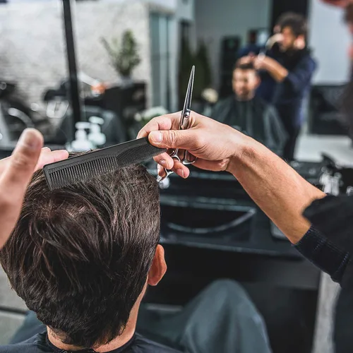Vista 5 de Boao 12 peines de pelo a granel de dientes finos y anchos negros para peluquero, estilista, cónicos, multiusos, para peluquería, salón de despedida