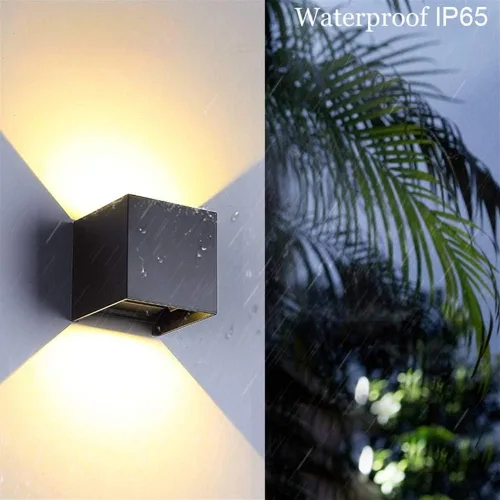 Vista 8 de TAIYH - Lámpara de pared LED moderna – Lavadora de pared de 12 V, diseño de ángulo de haz ajustable, IP65 impermeable para exteriores/interiores