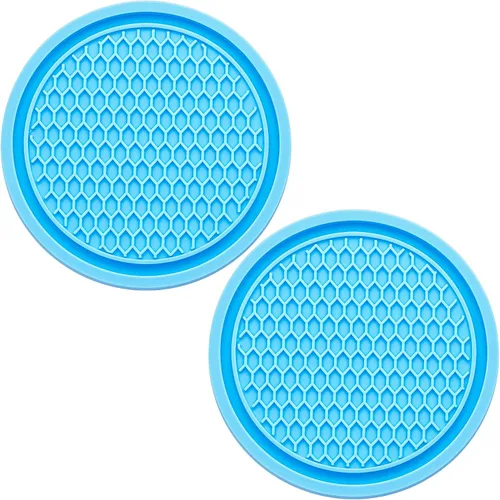 Vista 17 de 2 piezas posavasos para portavasos de automóvil, posavasos universales antideslizantes para portavasos de automóvil, 2.75 pulgadas posavasos
