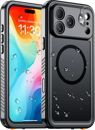 Vista 212 de Temdan - Funda impermeable diseñada para iPhone 12, protector de pantalla y cámara integrado IP68 bajo el agua, cuerpo completo, a prueba de caídas