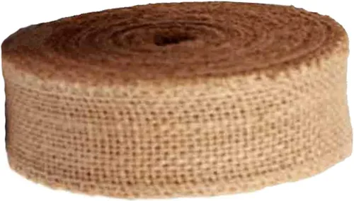 Vista 3 de AAYU Cinta de arpillera de yute 1 1/2 pulgadas 10 yardas 30 pies (natural, 1.5 pulgadas 10 yardas)