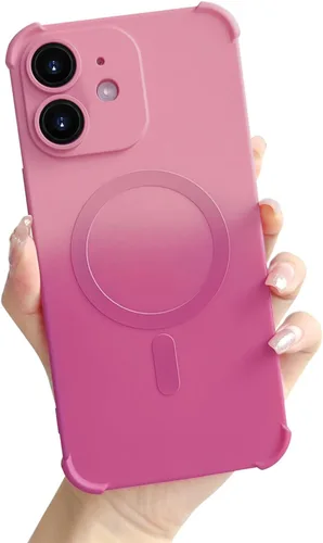 Vista 10 de Funda magnética para iPhone 12 de 6.1 pulgadas con protector de lente de cámara, protección contra caídas [compatible con Magsafe] Funda delgada