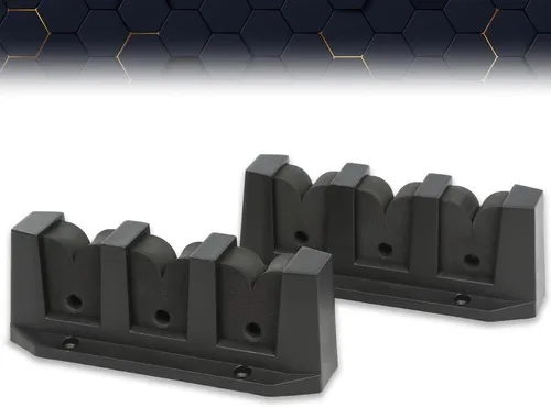 Vista 5 de PIT66 Soporte de caña de pescar montado soporte de caña horizontal 3 Barco de pesca Gear Pole Storage Holder Mount Plastic