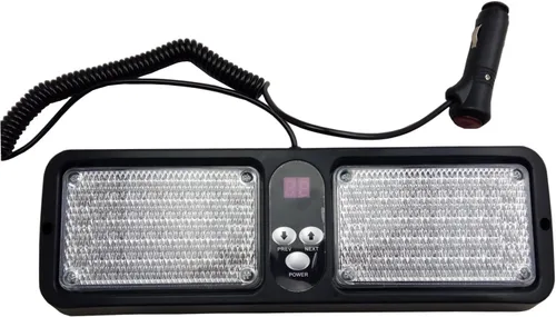 Vista 3 de Wecade® 86 luces LED estroboscópicas de protección solar, luces intermitentes de advertencia de emergencia para visera, máxima visibilidad con 12