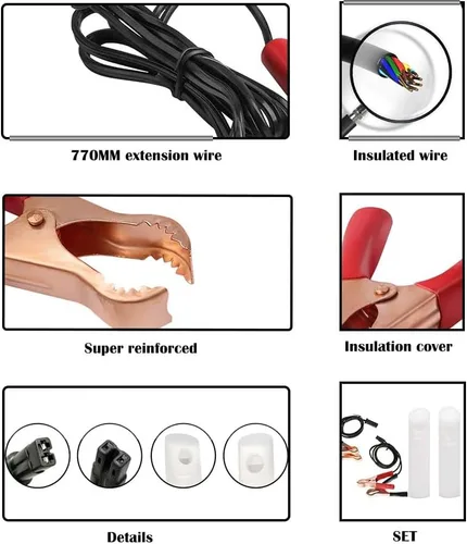 Vista 5 de Adaptador universal de limpiador de inyector de combustible, con adaptador de boquillas de inyectores de 2 tamaños, kit de limpieza de inyector