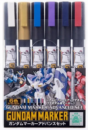 Vista 15 de GSI Creos - Juego de marcadores GMS127 Gundam MSV (juego de 6 marcadores), Mr. Hobby