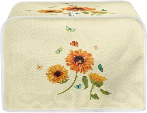 Vista 25 de doginthehole Cubierta para tostadora de libélula para cocina, fundas de electrodomésticos pequeños, estilo bohemio, para microondas, tostadora