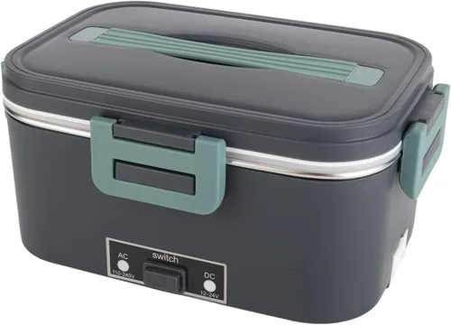 Vista 6 de TOPINCN Fiambrera eléctrica para adultos, lonchera térmica de 1.8 L, calentador de alimentos portátil para el hogar, automóvil, camión, oficina