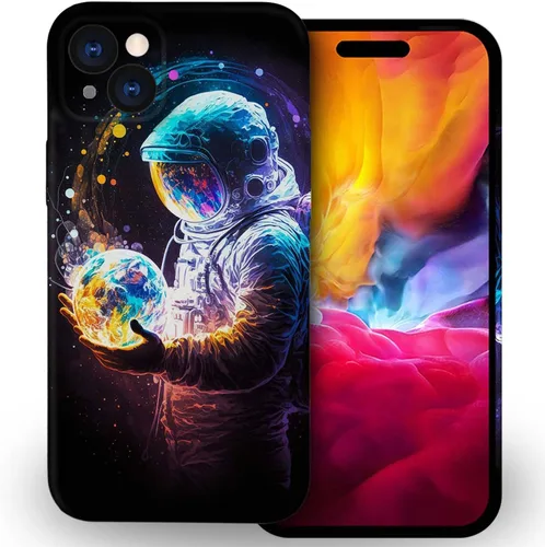 Vista 19 de ZHEGAILIAN Funda compatible con iPhone 11 Pro, funda de planeta astronauta para iPhone 11 Pro, funda suave de TPU con proceso de impresión 3D