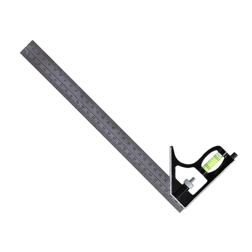 Vista 8 de Kit de combinación de reglas, herramienta de medición combinada de corte y perforación Cuerpo de metal para carpintería, carpintería, maquinistas