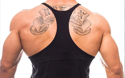 Vista 6 de ZUEVI Camiseta sin mangas para hombre, corte muscular, culturismo, gimnasio, chaleco con espalda en Y, camisetas de fitness