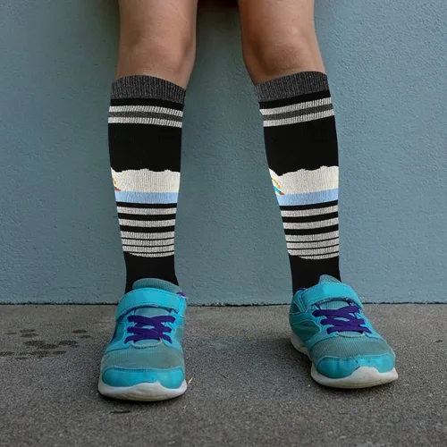 Vista 4 de HGRTYXS Calcetines de esquí para niños calcetines de snowboard cálidos y gruesos para invierno calcetines térmicos para niños y niñas esquí