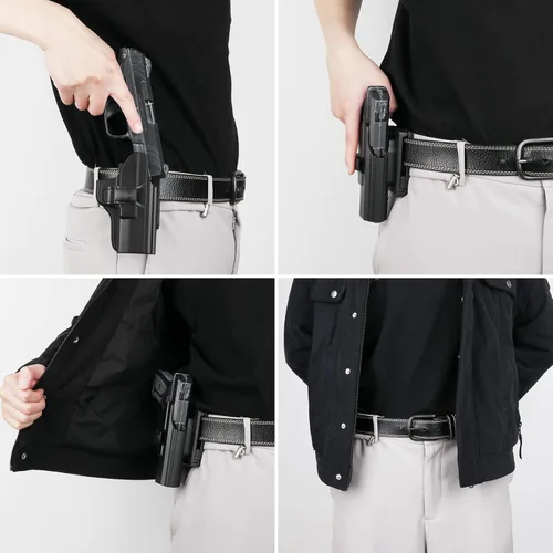 Vista 6 de Funda para Ruger Security 9, OWB Funda de paleta para Ruger Security-0.354 in Compact/Pro/Standard (no para modelos láser), inclinación ajustable