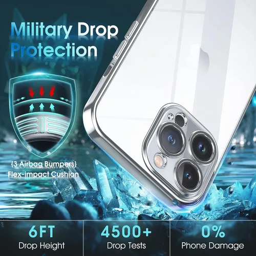 Vista 278 de Supdeal Funda cristalina transparente para iPhone 11, [No se amarillea] [Protección de la cámara] [Probado contra caídas de grado militar] Funda