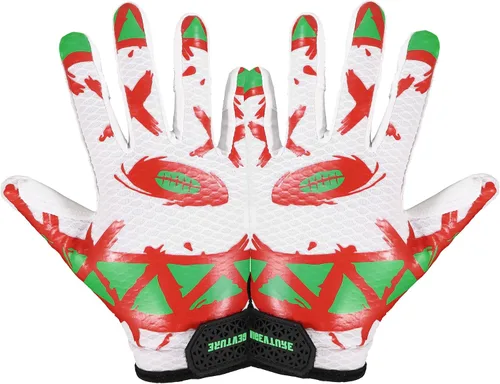 Vista 12 de AIGEVTURE Guantes de fútbol para jóvenes, guantes receptores para niños, guantes de fútbol adhesivos para niños y niñas
