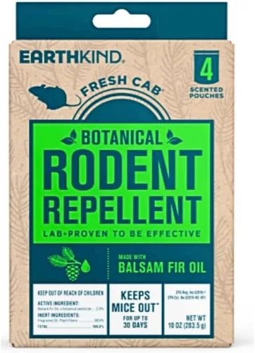 Vista 2 de Fresh Cab. Repelente de roedores, botánico, 28 bolsas con olor, respetuoso con el medio ambiente, registro de la EPA y mantiene a los ratones fuera.