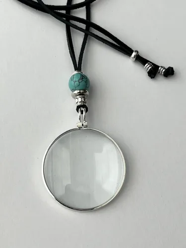 Vista 34 de by Wendra Collar con aumento, elementos naturales para aumentar la visión y la energía. ¡Deja tus lentes de lectura en casa! La Loupe