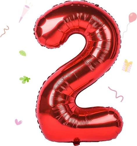 Vista 85 de Globos grandes de 40 pulgadas de números del 0 al 9, globos numéricos para decoración de fiesta de cumpleaños, globos de helio de aluminio