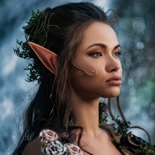 Vista 2 de FRESHME Orejas de Hada Duende Pixie – Orejas Puntiagudas Suaves Élficas para Cosplay, Mascarada, Vampiro, Orejas de Hada, Accesorios de Disfraz