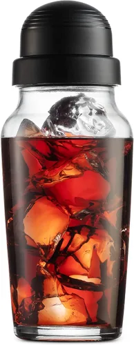 Vista 6 de Godinger Coctelera, coctelera de Martini, coctelera de vidrio de fabricación italiana, 19 onzas, juego de 2