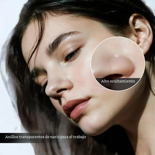 Vista 4 de Paquete de 76 Retenedores de Piercing Transparentes, Joyería Corporal Bioflex para Ceja, Labio, Septum, Nariz, Pezón, Ombligo, Lengua, Tragus Kit