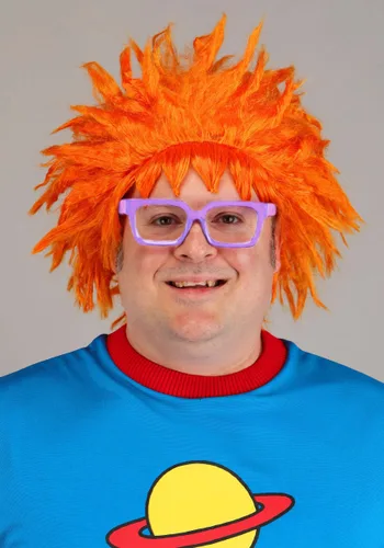 Vista 2 de Disfraz Plus Size de Chuckie de Rugrats de Nickelodeon para Hombre Multicolor