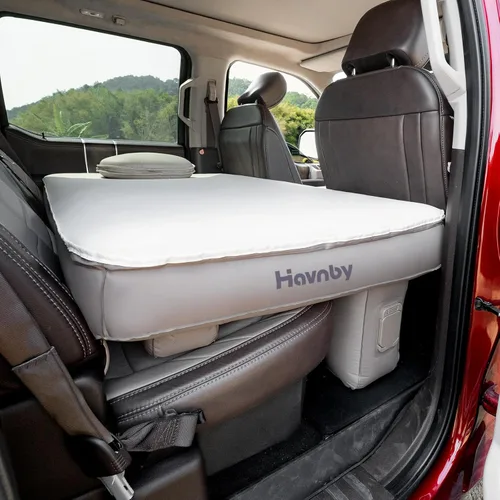 Vista 13 de Havnby SnugNest - Colchón inflable para camioneta para cabina trasera Ford