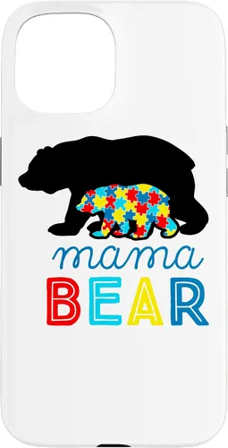 Vista 6 de Autism Awareness Mama Bear Autistic Mom Gift Case for iPhone 17