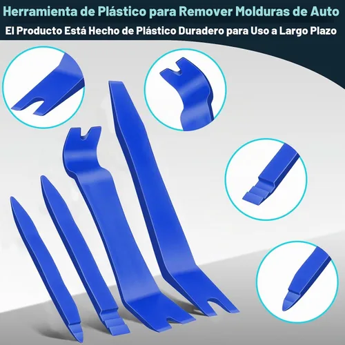 Vista 5 de Keze 7 Piezas Herramienta de Palanca de Extracción de Molduras de Plástico Automotrices y Kit de Alicates Extractores de Clips para Extracción